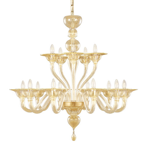 Traditional chandelier - SIMPLICISSIMUS 360 - MULTIFORME - blown glass / Murano glass / LED