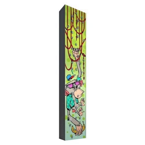 Fixed climbing wall - GRAFFITI MONKEY  - Walltopia - for playground / outdoor
