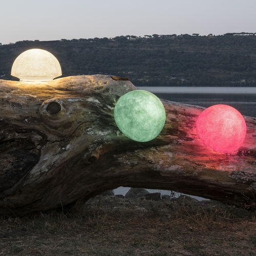 Contemporary wall light - Button out - in-es artdesign - outdoor / Laprene® / in Nebulite®