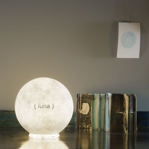 Table lamp - T.moon 1 L.E. - in-es artdesign - polycarbonate / in Nebulite® / contemporary