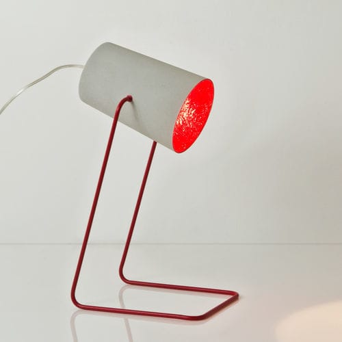 Table lamp - Paint T cemento - in-es artdesign - steel / cement / in Nebulite®
