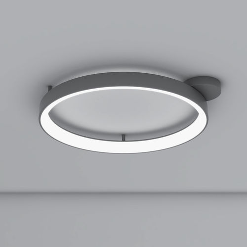 Original design ceiling light - LUNAOP  - Martinelli Luce Spa - round / painted aluminum / methacrylate