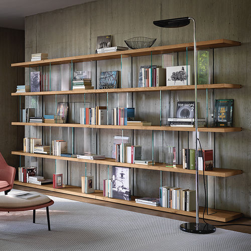 Wall-mounted shelving system - INORI - FIAM ITALIA - self-supporting / contemporary / wooden
