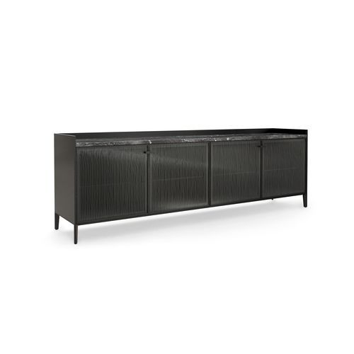 Contemporary sideboard - SEGESTA - FIAM ITALIA - aluminium / lacquered metal / wood