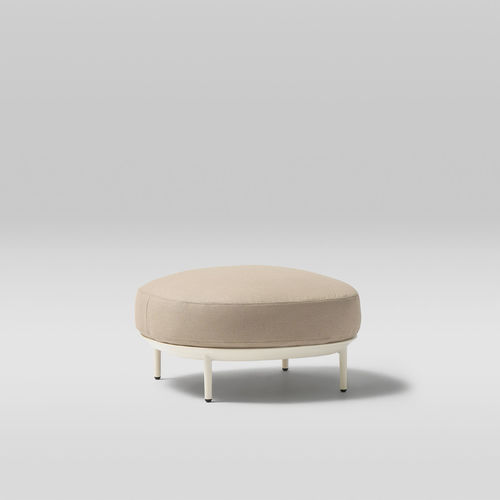 Contemporary pouf - AMBA - POINT - acrylic / aluminum / aluminium