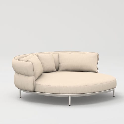 Contemporary armchair - AMBA - POINT - polyurethane foam / acrylic / aluminum