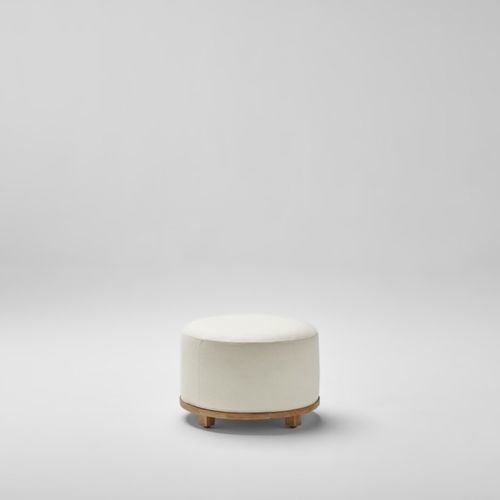 Contemporary pouf - FUP - POINT - teak / foam / waterproof