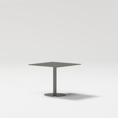 Contemporary coffee table - LIS - POINT - painted aluminum / porcelain / teak