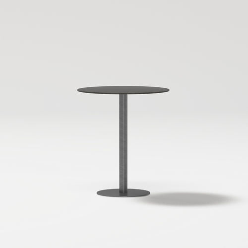 Contemporary table - LIS - POINT - painted aluminum / porcelain / teak