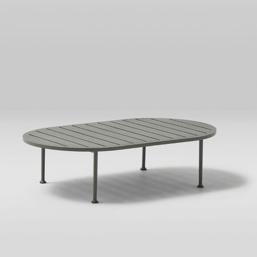 Contemporary table - CURIO - POINT - aluminum / painted aluminum / thermo-lacquered aluminum