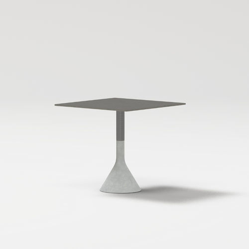 Contemporary table - NECK - POINT - painted aluminum / thermo-lacquered aluminum / porcelain