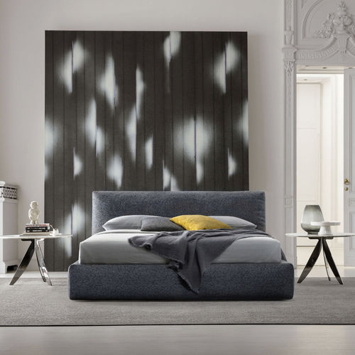 Double bed - SOHO - BERTO - contemporary / upholstered / with headboard