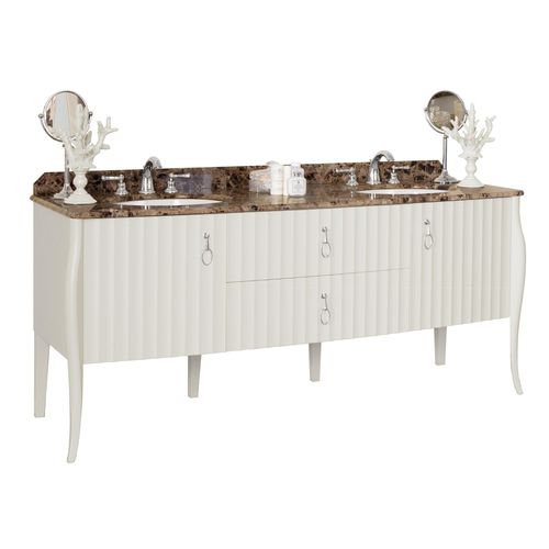 Double washbasin cabinet - CHARLOTTE - GENTRY HOME - free-standing / marble / traditional