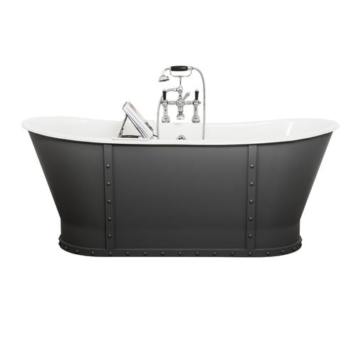 Oval bathtub - EIFFEL - GENTRY HOME - free-standing / cast iron / white