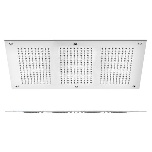 Recessed ceiling shower head - FIAD80660 - GUGLIELMI - rectangular / with chromotherapy / with built-in light
