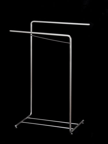 2-bar towel rack - ANCILLA - INSILVIS - floor-standing / stainless steel