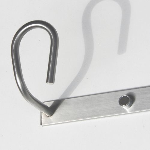 Wall-mounted coat rack - ARCADES - INSILVIS - contemporary / stainless steel / commercial