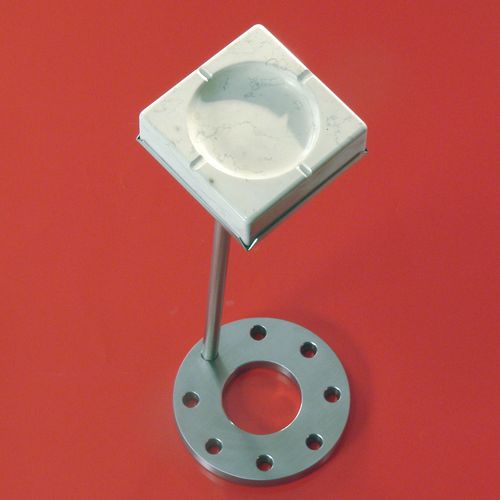 Pedestal ashtray - SIDEREUS 2 - INSILVIS - marble / for public space
