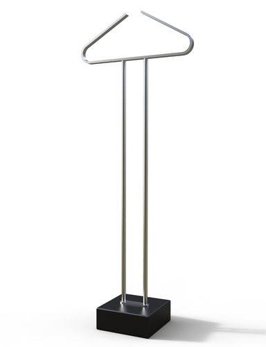 Floor-mounted valet stand - PROPILEI 1 - INSILVIS - stainless steel / marble / contemporary