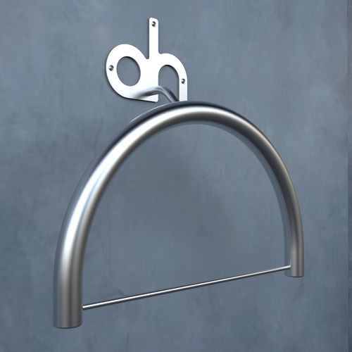 Wall-mounted valet stand - OH! - INSILVIS - stainless steel / contemporary