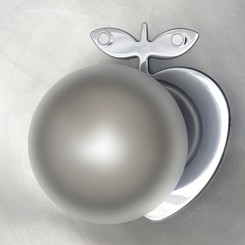 Wall-mounted coat rack - APPLE EXTRADIMENSIONAL - INSILVIS - contemporary / stainless steel