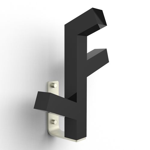 Wall-mounted coat rack - ORGANICA 3 MET - INSILVIS - contemporary / metal