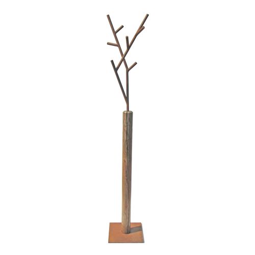 Floor coat rack - WINTER W 1 - INSILVIS - contemporary / painted steel / solid wood