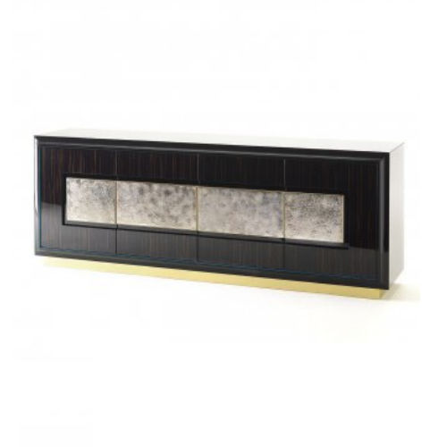 Contemporary Sideboard Glass Brass Ceramic Herbert Marioni