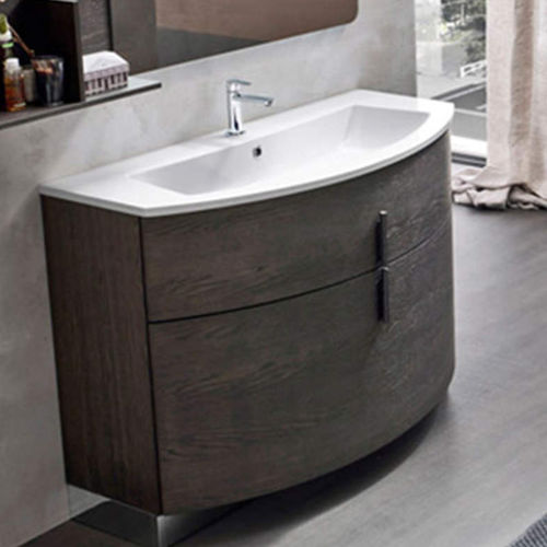 Wall-hung washbasin cabinet - STAR ROUND - ARDECO - free-standing / wooden / contemporary