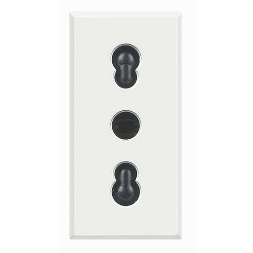 Power socket - HD4180 - Bticino - wall-mounted / stainless steel / glass