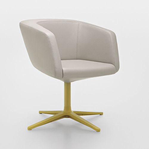 Contemporary visitor chair - DININHO  - MAXDESIGN - indoor / fabric / leather