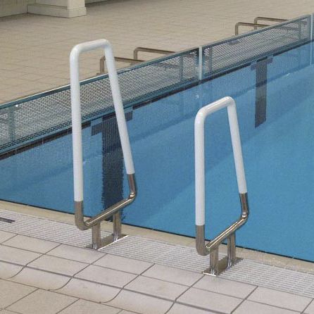 Stainless steel handrail - DUOTONE - VARIOPOOL B.V. - for swimming pool
