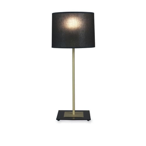 Table lamp - DAPHNE - BROSSIER SADERNE - brushed brass / linen ...