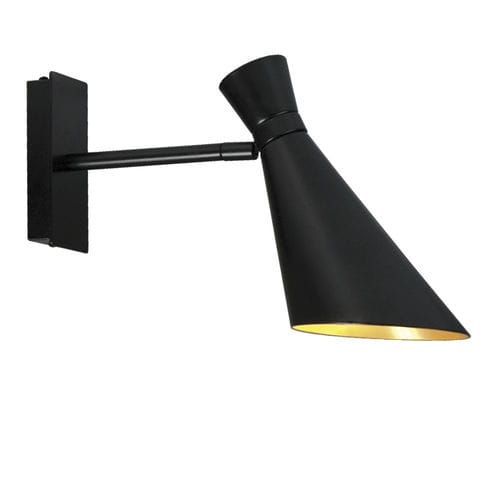 Vintage wall light - BAKY - BROSSIER SADERNE - indoor / lacquered metal / conical
