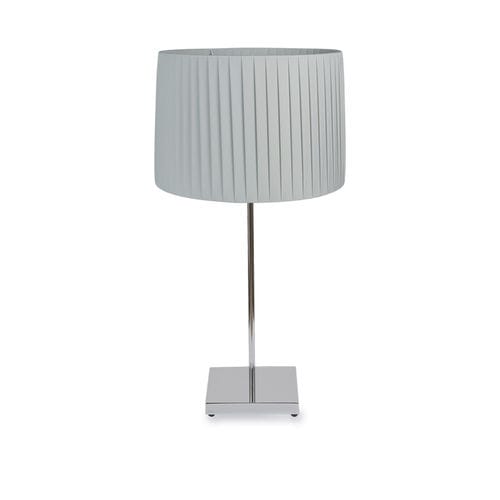 Table lamp - FADIA - BROSSIER SADERNE - desk / chromed metal / fabric