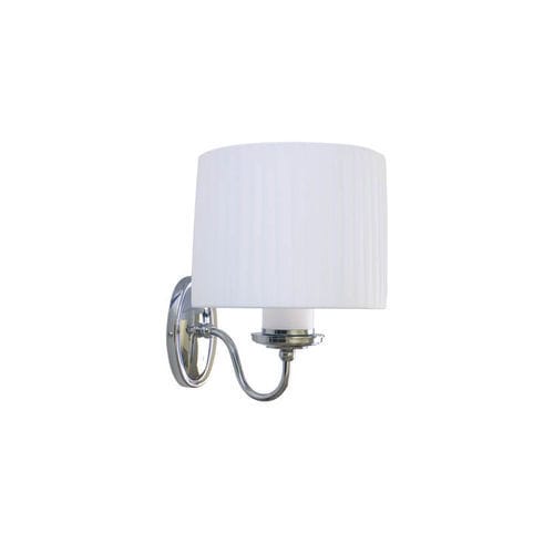 Traditional wall light - SAURAL - BROSSIER SADERNE - indoor / chromed metal / fabric