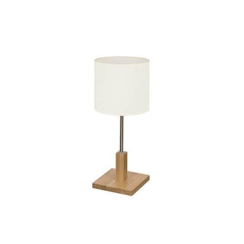 Table lamp - ACACIA - BROSSIER SADERNE - chromed metal / polished metal / linen
