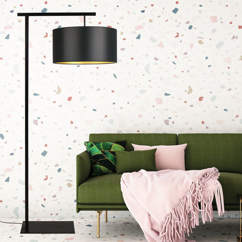 Floor-standing lamp - ARPANE - BROSSIER SADERNE - lacquered metal / fabric / contemporary