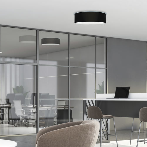Contemporary ceiling light - BERKO - BROSSIER SADERNE - round / PMMA / lacquered metal