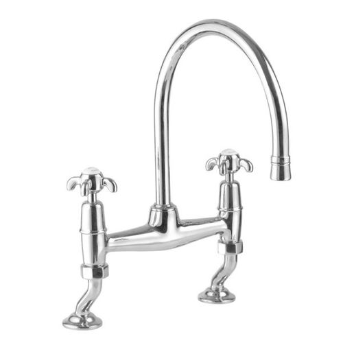 Countertop double-handle mixer tap - NGT1029T  - Kenny&Mason - chromed metal / kitchen / 2-hole