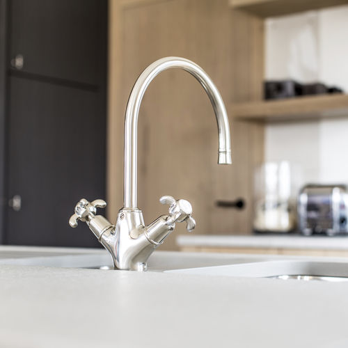 Countertop double-handle mixer tap - NGT1038T  - Kenny&Mason - brass / kitchen / 1-hole