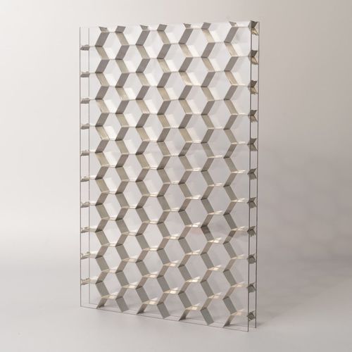 Door panel - HEXABEN LARGE - BENCORE - light / composite / aluminum