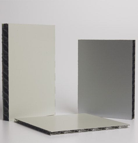 Facade cladding sandwich panel - ALUBEN™ - BENCORE - for floor / 2 aluminum faces / wood facing