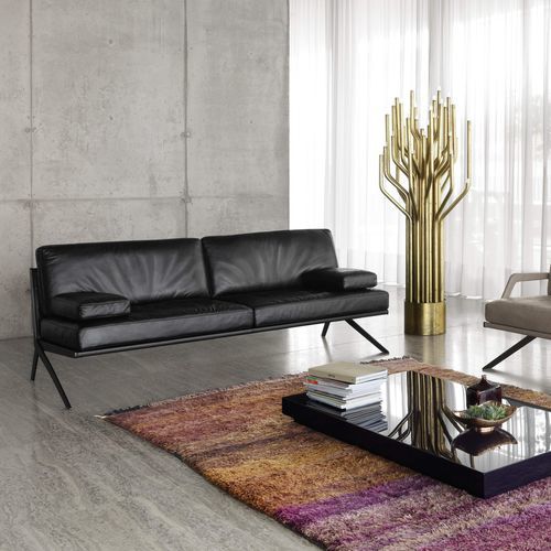 Contemporary sofa - DS-60 - de Sede AG - fabric / leather / with armrests