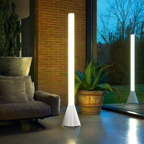 Contemporary light column - MOBY - modo luce - metal / PMMA / LED