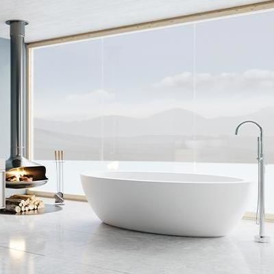 Quartz composite bathtub - SBM071 - Dado Creations Pty (LTD) - customizable color