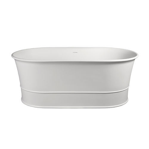 Free-standing bathtub - JULIA - Dado Creations Pty (LTD) - quartz composite / beige / white