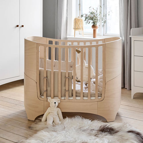 Single baby bed - CLASSIC™ - Leander - contemporary / beech / 120x60 cm