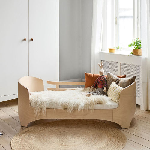 Single baby bed - CLASSIC™ - Leander - contemporary / beech / 120x60 cm