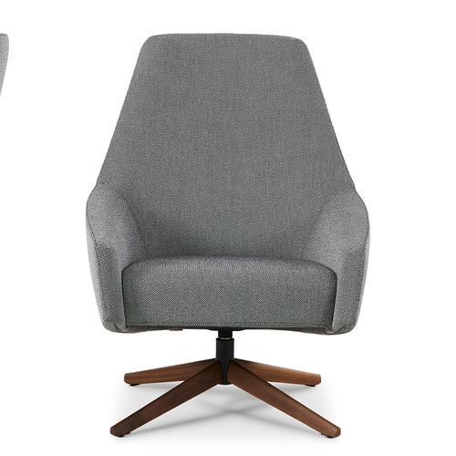 Contemporary armchair - PUK M - MONTIS - leather / fabric / high-back